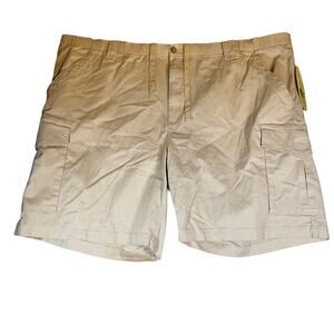 Joe Marlin Cargo Shorts Mens 3X Stone Color Beach Fishing Vacation Pockets NEW!!